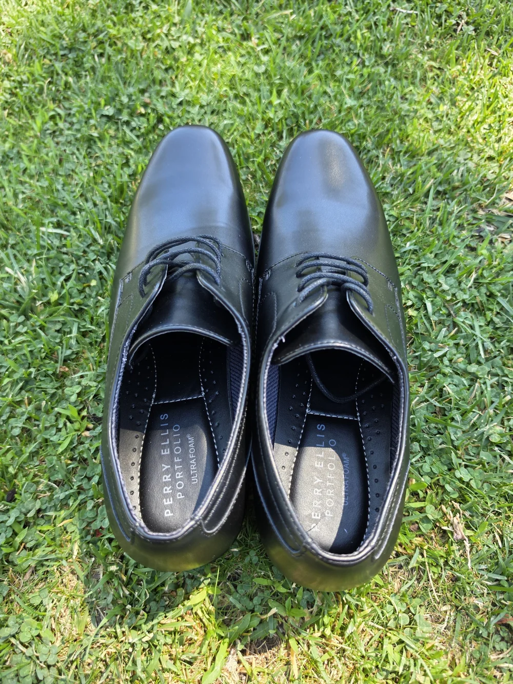 NEW Men’s Perry Ellis Black Lace-Up Dress Shoes 10M